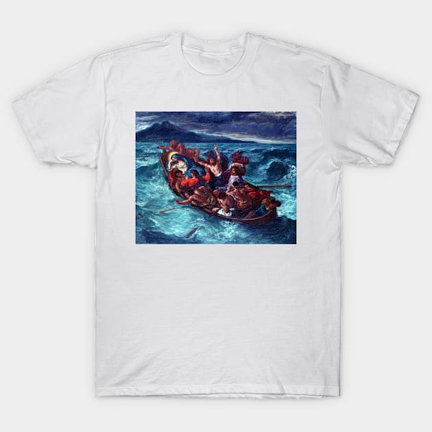 Eugène Delacroix Christ Asleep during the Tempest T-Shirt by pdpress